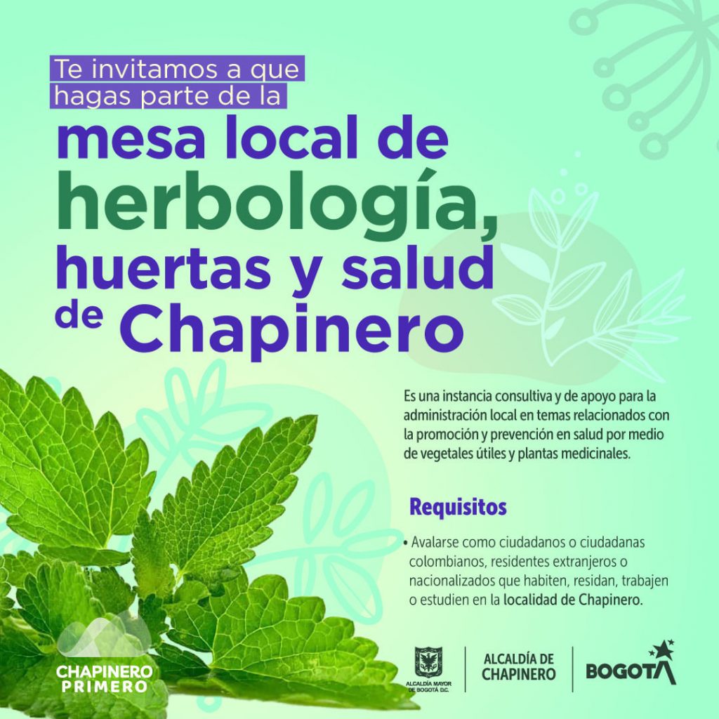 Mesa de Herbología, huertas y salud de Chapinero