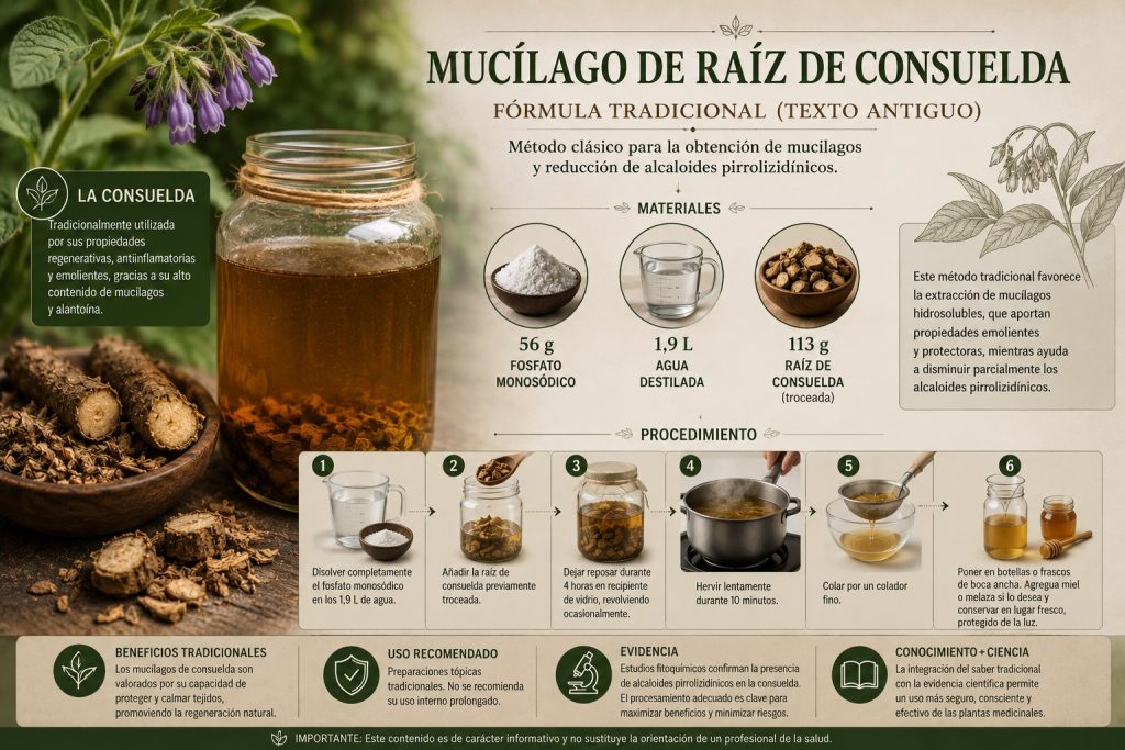 comfrey symphytum officinale consuelda formula